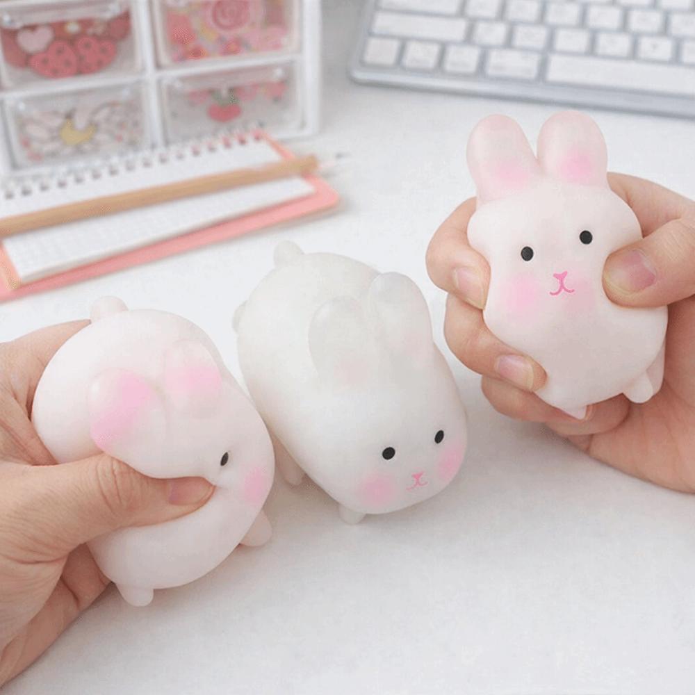 Color Changing Rabbit Pinch Le Rebound Squeeze Color-changing toy Sensory Toy  Uncompressed toy