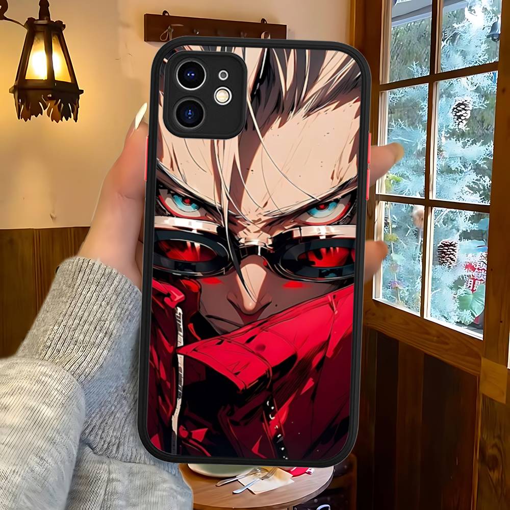Classic Anime T-TrigunS Matte Translucent Phone Case For Iphone 16 ProMax 15 14 13 12 11 X XS PRO Plus