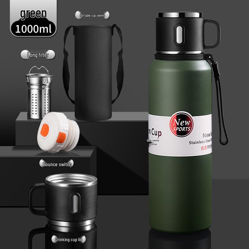 Premium 316 Stainless Steel Insulated Travel Tea Cup with Large Capacity and Water Separation