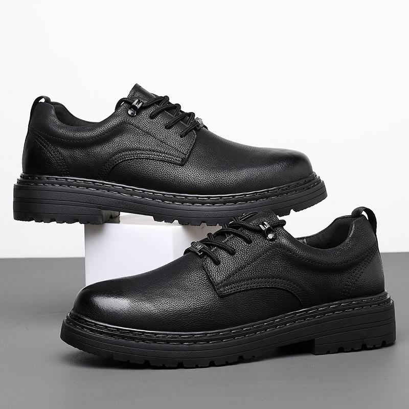 Fashion Genuine Leather Men's Dress Shoes Luxury Brand Business Oxford Shoes High Quality Comfy Office Formal shose Italian Men Shoes