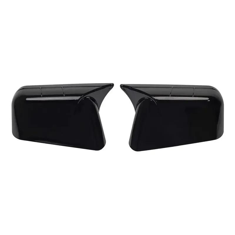 For Ford Edge 2007 2008 2009 2010 2011Car Rearview Side Mirror Cover Wing Cap Exterior Door Housing Shell Trim ABS Carbon /Black