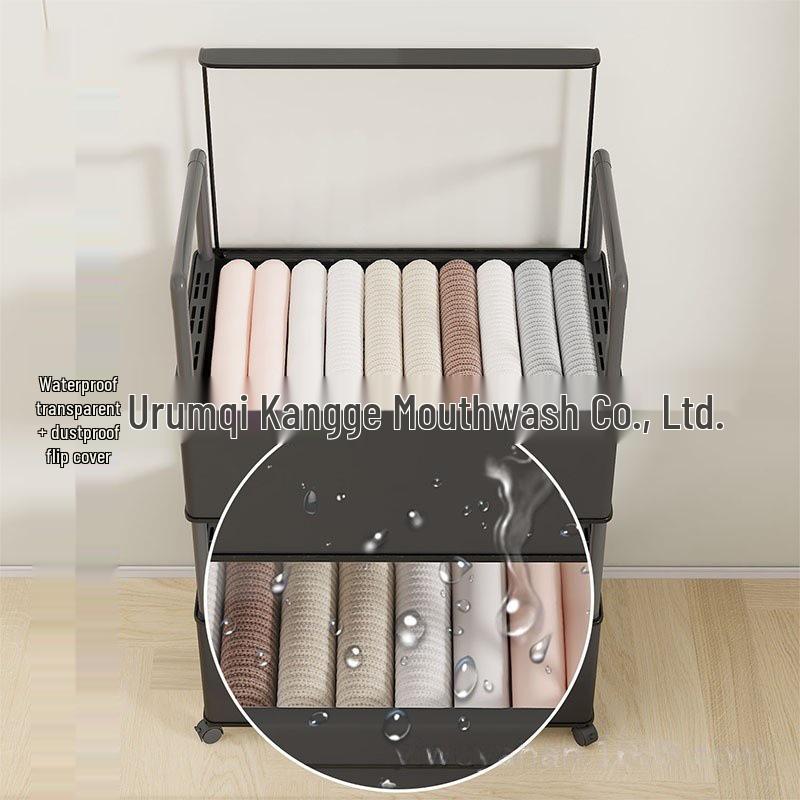Cross-Border Multifunctional Multi-Layer Organizer Shelf and Movable Lingerie Storage Cabinet