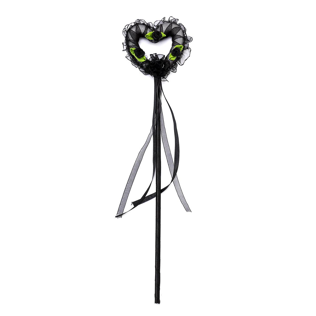 

Angel Feather Headband & Makeup Cane with Cow Horn Carnival Props