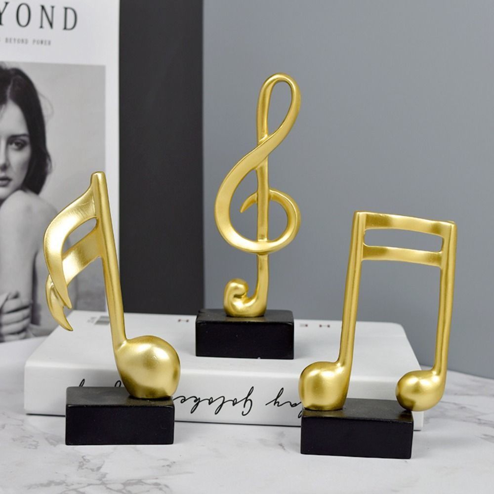 

Creative Simple Resin Musical Figurine Mini Music Symbols Figurine Bedroom Style 2