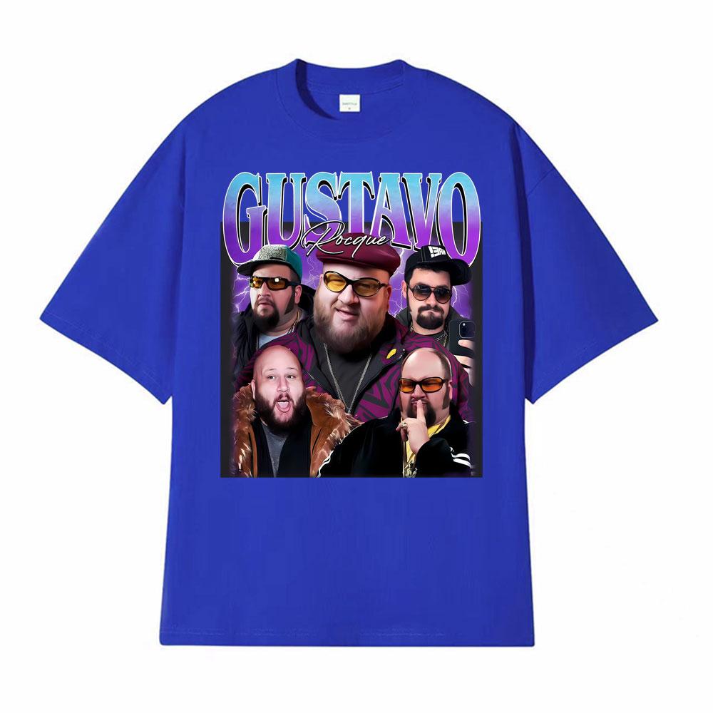 Gustavo Rocque Big Time Rush Fan Retro 90s Trend Graphic Tshirt Mens Clothing Fashion Cotton Oversized Cozy T Shirt Streetwear