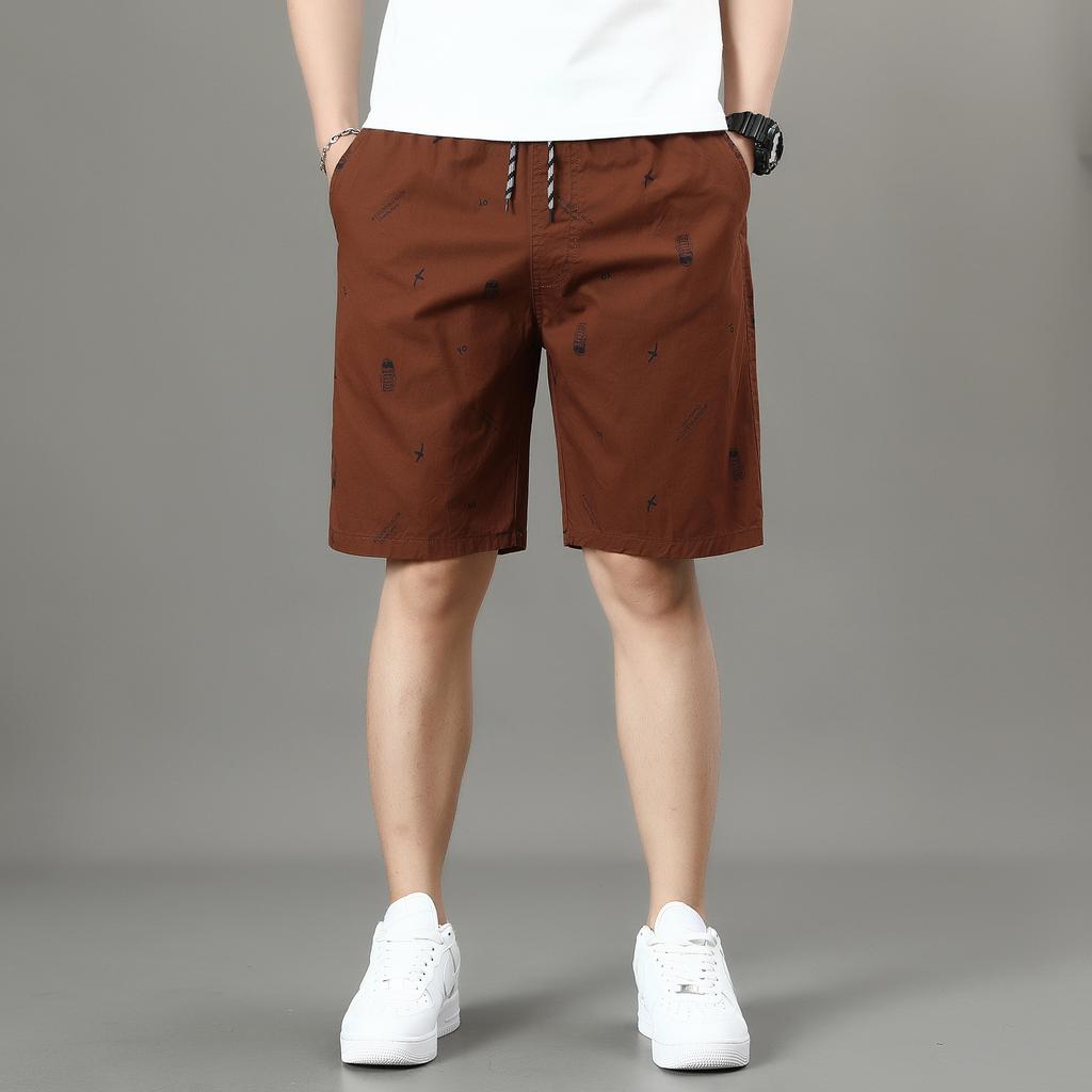 Men's Light Weight Beach Shorts Summer Casual Sweat Shorts Baggy Sports Wide Leg Print Gym Running Shorts