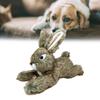 Realistisches Plüsch-Kaninchen-Hundespielzeug, langlebig, kaubeständig, quietschendes Spielzeug für kleine Hunde