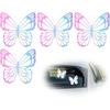 4Pcs Butterfly Car Decals Stickers Hologram Vinyl Waterproof Butterflies Sticker Decoration for Car Motorcycle Helmet Window Home Decor
