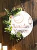 Ramadan Kareem Hängendes Türschild Blumendekor mit Mond-Stern-Laternen-Design Islamische Festdekorationen für Zuhause & Außenbereich Geschenk