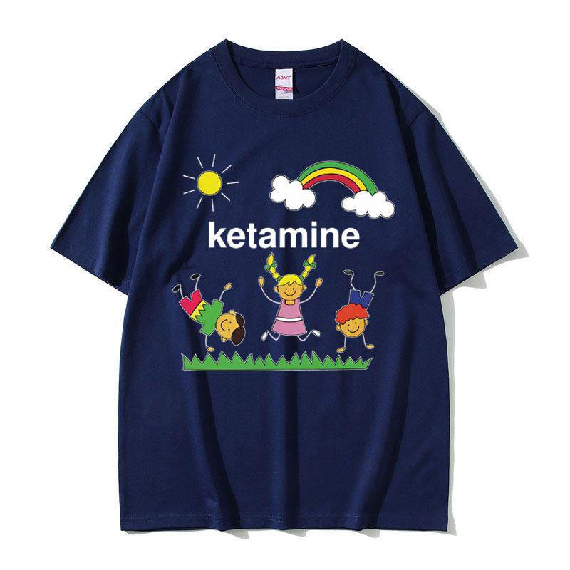 Ketamine Dancing Kids Dank Funny Meme T-shirt Men Women Fashion Casual Humor T-shirts Male Summer Cotton Short Sleeve T Shirt