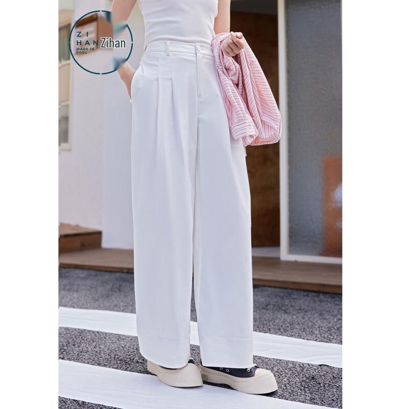 ZIHAN Women s Pleated Wide-Leg Trousers XL