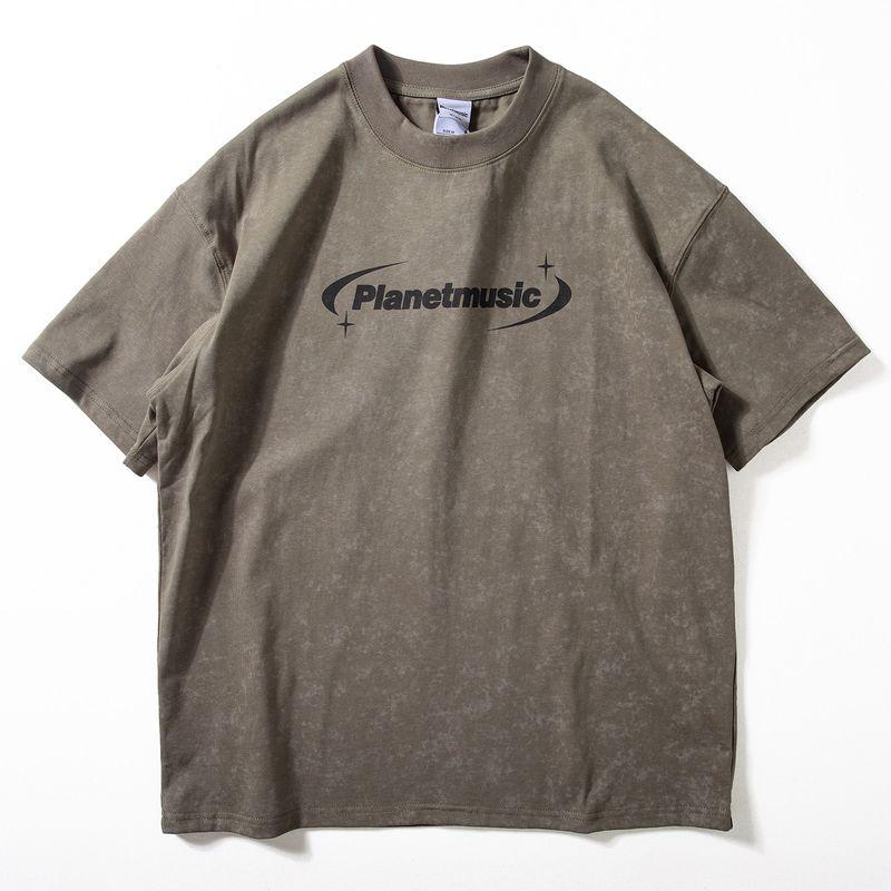 Short-Sleeved T-Shirt for Men, Summer New Style, American Retro Trendy Brand, Tie-Dye, Distressed Letter Print, Loose Wide-Fit Top