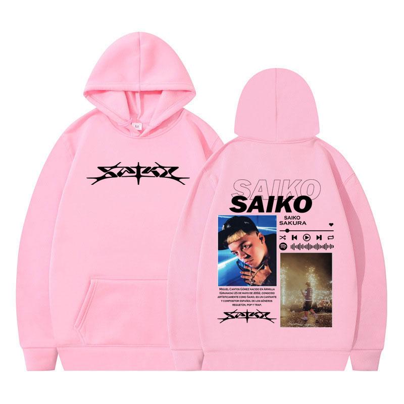 Rapper SAIKO SAKURA Album Merch Harajuku Hoodies Men Women Fashion Clothes Long Sleeve Hip-hop Oversized Man Hooded Sweatshirts