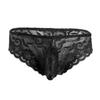 Menn Undertøy Blonder Floral Bulge Pouch Low Rise Bikinitruser Undertøy Underbukser
