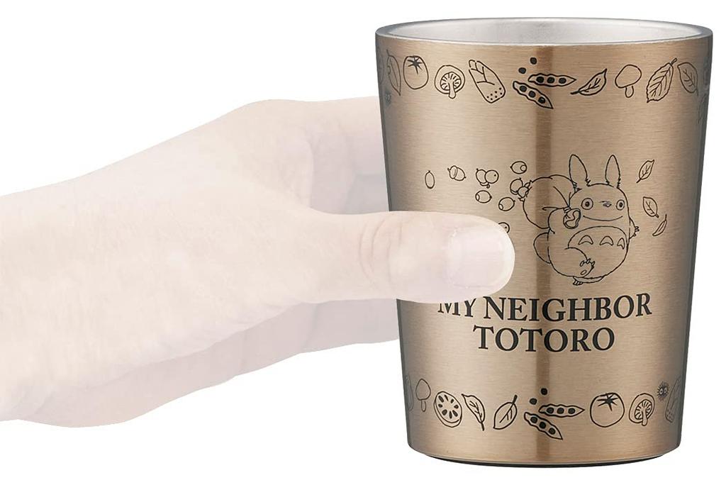 Skater Stainless Steel Tumbler with Insulated Coverings for Convenience Store Coffee, 240ml, Small Size, My Neighbor Totoro (Studio Ghibli) STCV1-A