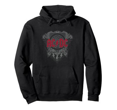 Official AC/DC Rock Band Black Ice Red Music Hoodie