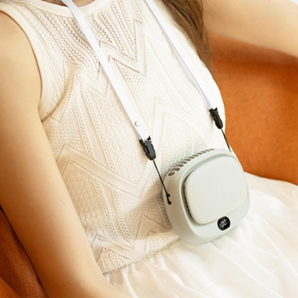 Tragbarer Ventilator, 5 Geschwindigkeiten, verstellbarer Taillenventilator, USB-Ventilator, leiser kleiner persönlicher Ventilator für Reisen zu Hause im Freien