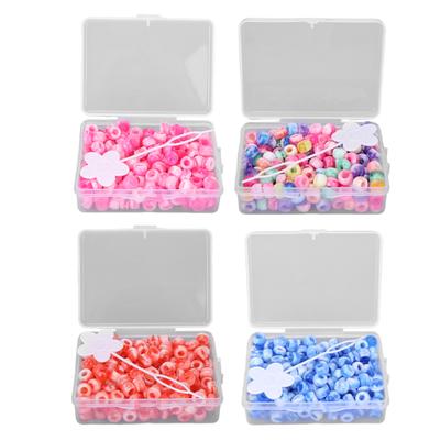 Pony Beads Kit Candy Color  Jewelry Making Beads Hair Beads for Bracelet Necklace Crafts Making