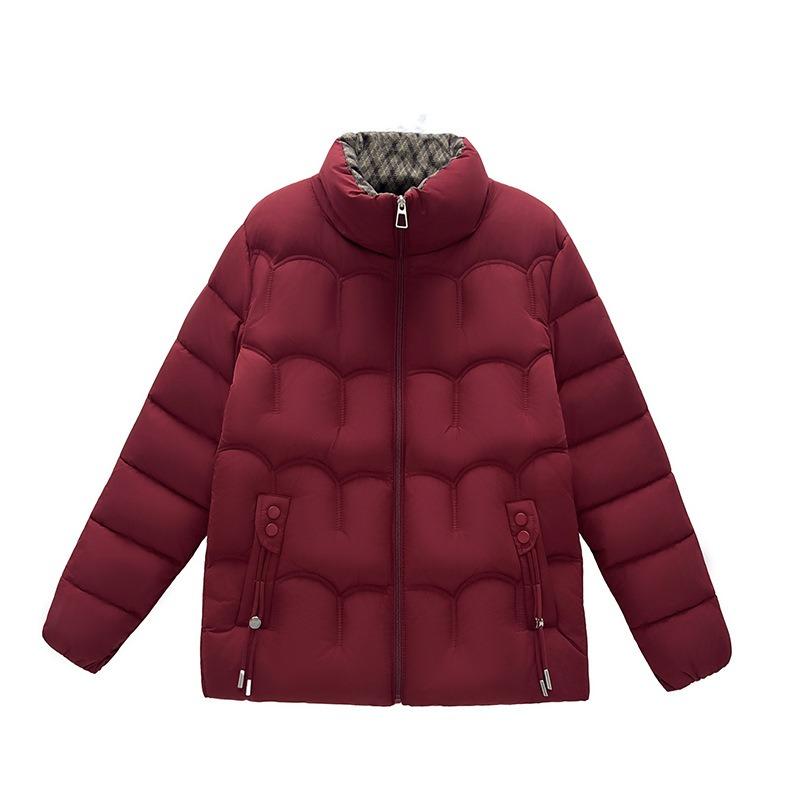 Mom's cotton-padded clothes, winter short down cotton-padded clothes, thickened jackets, new middle-aged and old warm loose cotton-padded jackets.