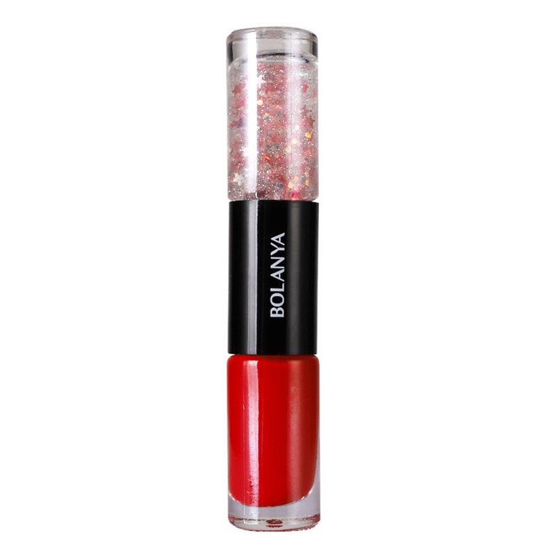 2-in-1-Nagellack mit zwei Enden, auf Ölbasis, schnelltrocknend, keine UV-Lampe erforderlich, lang anhaltender, splitterfester Nagellack