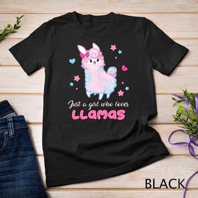T-shirt mignon Llama Girl Juste une fille qui aime les lamas T-shirt unisexe