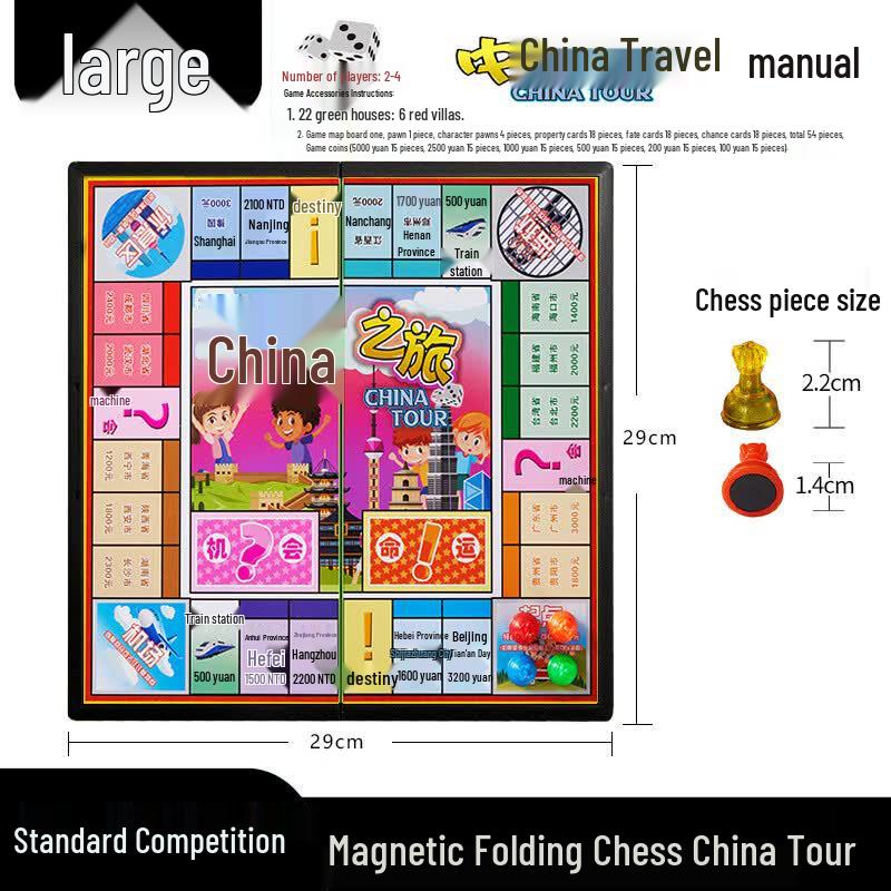 Mussels Magnetic Foldable International Chess Set