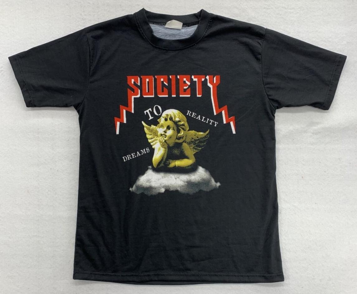 

Society 100% Cotton Graphic T-Shirt Men s Small Black Crew Neck Short Sleeve S