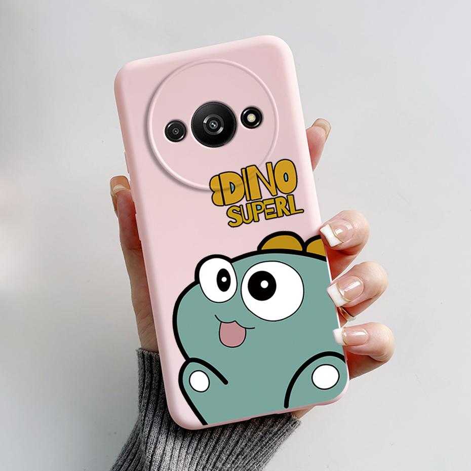 For Funda Redmi A3 Case Redmi A3 2024 Back Cover Stylish Painted Soft Silicone Phone Case for Xiaomi Redmi A3 A 3 RedmiA3 Bumper