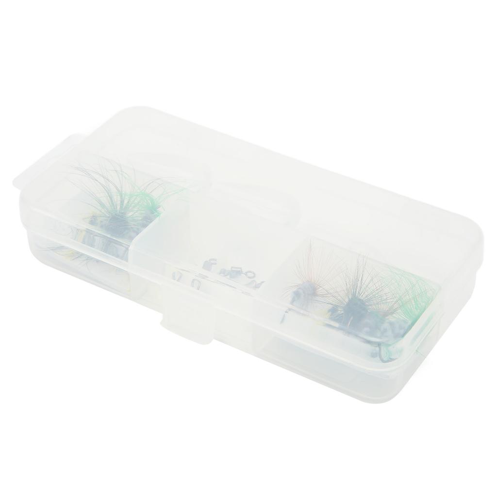 Fly Fishing Flies Kit Fly Fishing Bait Kit with Thrower Hook Swivel Plastic Beads Storage Box