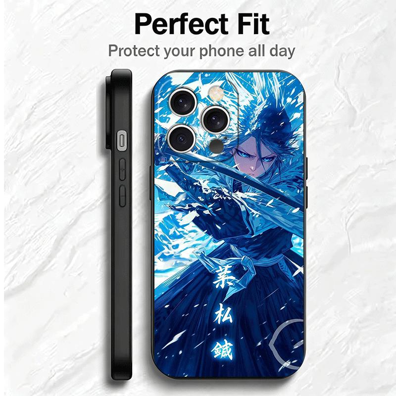 Bleach Kuchiki Rukia Soft Phone Case for iPhone 16 16E 17 Air 15 Pro Max 14 Plus 13 Mini 11 12 7 Black Cover Back Shell