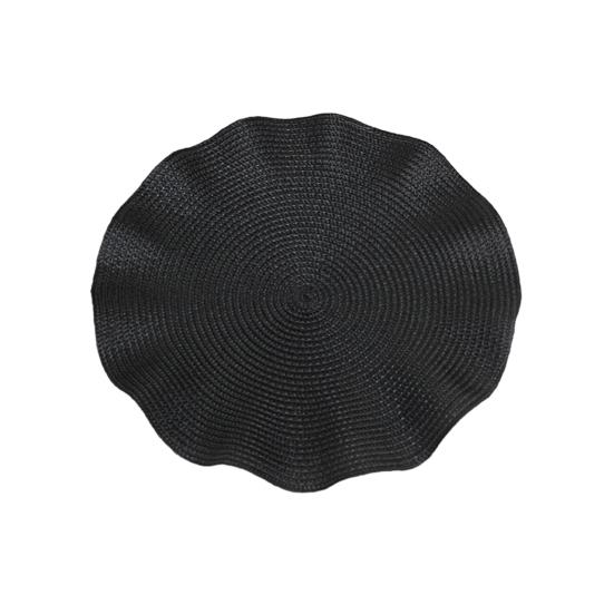Handwoven Round Placemat Waterproof Heat-Resistant Table Mat for Dining Non-Slip Rustic Kitchen Decor for Home Restaurant