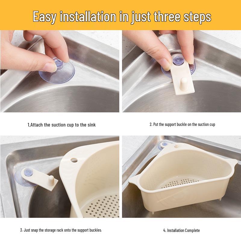 Kitchen Sink Drain Basket Filter: Vegetable Washing & Leftover Strainer Net