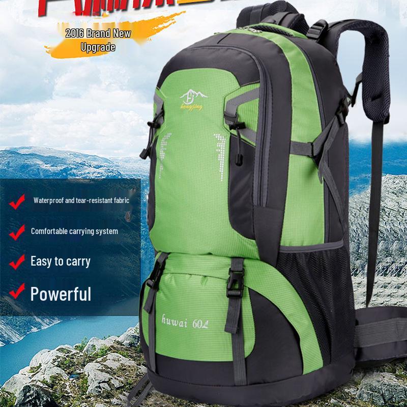 

Multi-Functional Large Capacity Mountaineering and Camping Backpack for Outdoor Hiking 60L