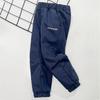 4-16 Years Kids Windproof and Waterproof Fleece-Lined Pants Loose Fitness Pants