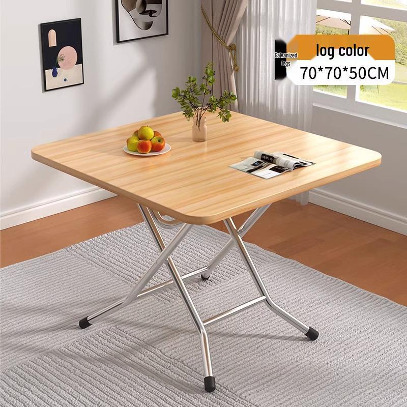 Compact Folding Dining Table for Small Spaces - Indoor/Outdoor Use, Square & Round Options Available