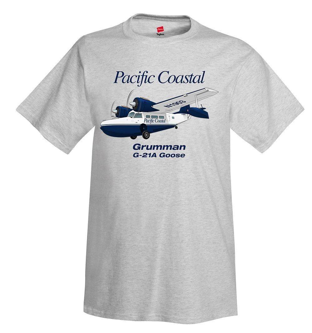 

Grumman G-21A Goose (Blue) Airplane T-Shirt - Personalized with Your N# M