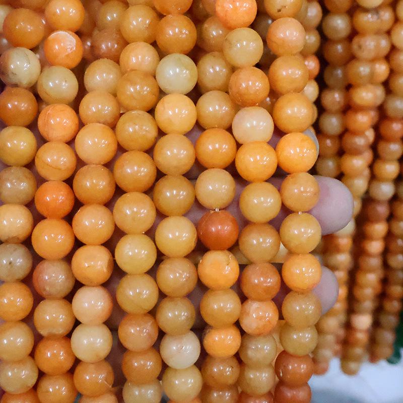 Natural Stone Crystal Beads: Round Beads for Jewelry - Colored Necklaces, Bracelets, Pendants DIY Accessories
