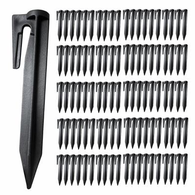 100pcs Garden Lawn Mower Peg for Installation Boundary Wire Environment-friendly Plastic Ground Pegs Ground Spikes Fixing Pins