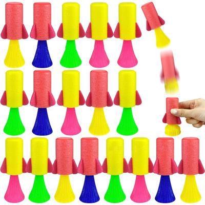 9 Pack Jumping Spring Rocket Toys Creative Popper Rocket Bouncy Ball Spring Favors Launchers Party Mini Toys