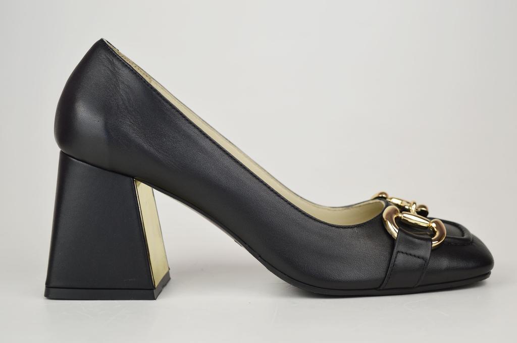 Lottini Heeled Shoes 11349 36 Black Leather