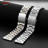 Stainless Steel Watch Band Universal Strap Folding Safety Buckle Bracelet Strap 12/14/16/18/20/22/24mm Watch Belt Accessories