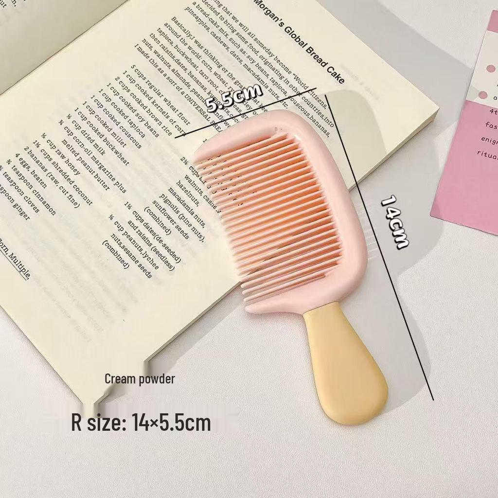 Portable Mini Ice Cream Hair Comb for Girls & Students