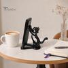 Strong Material Phone Holder 3D Printed Mobile Holder, One-Piece Molding Stand, Horizontal Vertical Climbing Cat Shape Stable Support for Watching