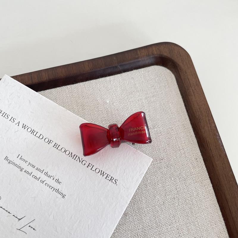 Girly Heart High-End Acetate Bow Hair Clips