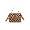 Autumn new popular bag women's checkerboard fashion texture shoulder messenger bag versatile fashion small square bag