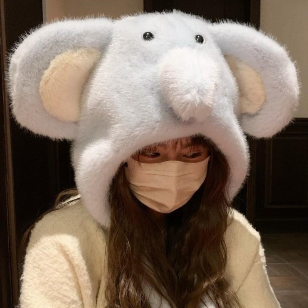 Cold-proof Beanies Cap Windproof Ear Protection Hat Cute Winter Balaclava Hat Outdoor