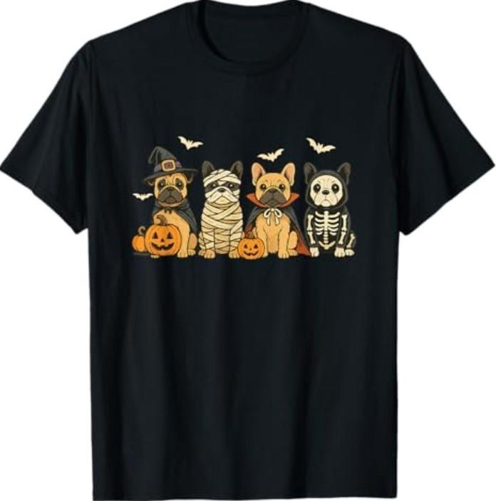 Mummy French Bulldog Halloween French Bulldog Witch Dog Mom T-Shirt Unisex T-Shirt S