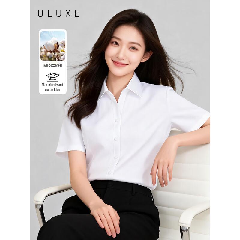 Yulixi Women s Professional Short-Sleeve V-Neck Shirt 4XL