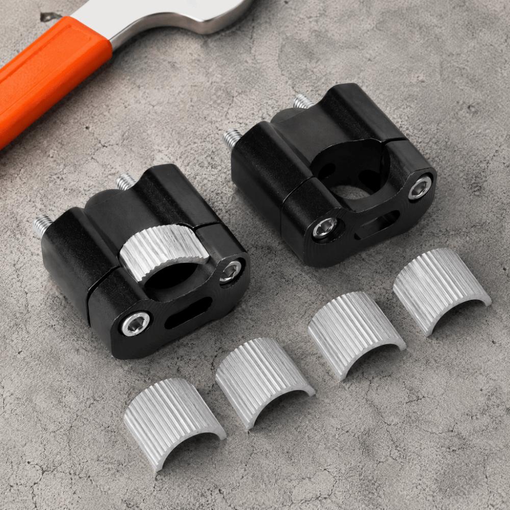 2pcs CNC Aluminum Alloy Motorcycle Handlebar Mount Clamps Fat Bar Mount Clamps  For Dirt Bikes