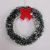 35CM Christmas Garland with Bow Christmas Vine Ring Wreath Decoration Christmas Window Decoration